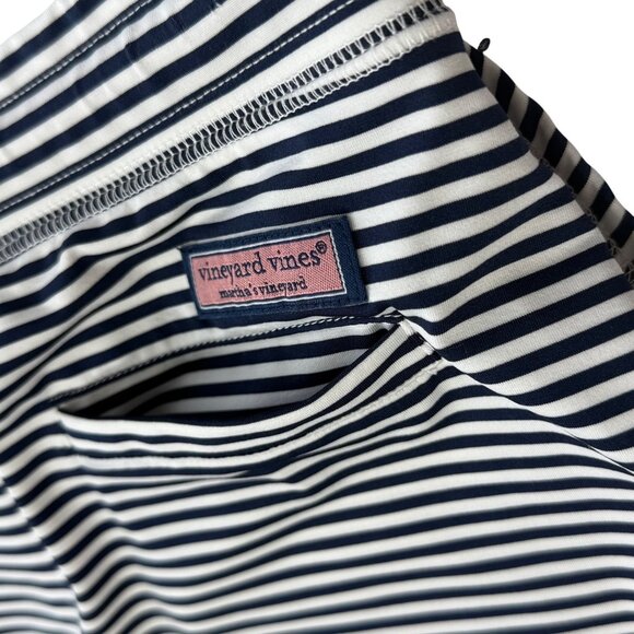 Vineyard Vines Sankaty Skort Navy Stripe Girls Medium - Picture 6 of 13